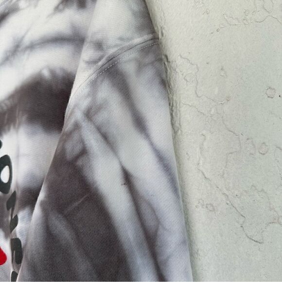 THE ROLLING STONES Sweatshirt Womens Size Medium Tie Die Logo Tongue Crew Neck - Picture 10 of 11